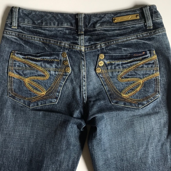 SEVEN 7 Premium Jeans, Pocket Stitching Sz 27 - Picture 3 of 8